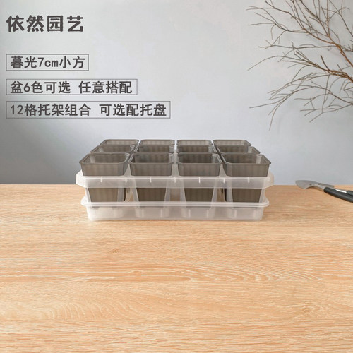 7口暮光盆托架组合粉色
