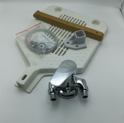 冷热可调节明装脚踩宿舍淋浴器