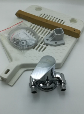 闵泉脚踏淋浴器明装全铜 冷热可调节明装脚踩淋浴阀宿舍澡堂浴池