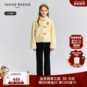 TeenieWeenie 仿皮草外套 秋冬女童复古时尚 Kids小熊童装 25年新款