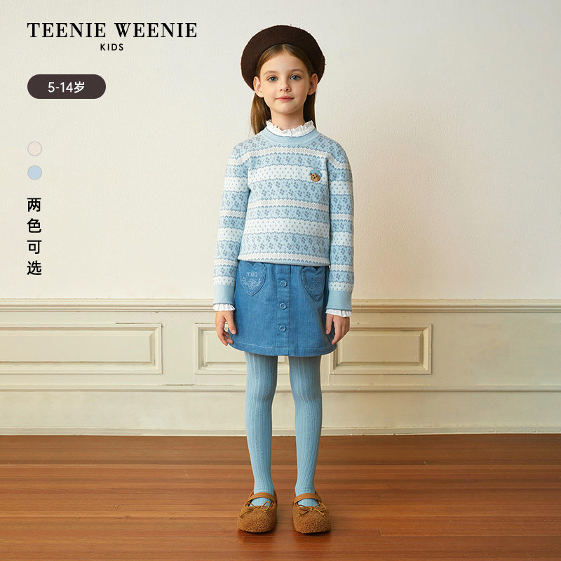 TeenieWeenie Kids小熊童装时尚舒适秋冬季女童亲子