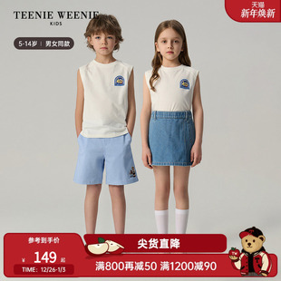 男女童休闲纯棉印花背心打底衫 25年款 Kids小熊童装 TeenieWeenie