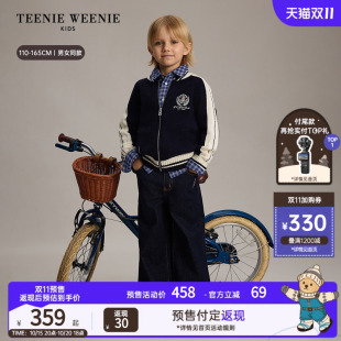 TeenieWeenie Kids小熊童装26年秋新款男女童学院棒球服开衫毛衣