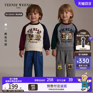 【索罗娜】TeenieWeenie Kids小熊童装26秋冬新男女宝宝加绒卫衣