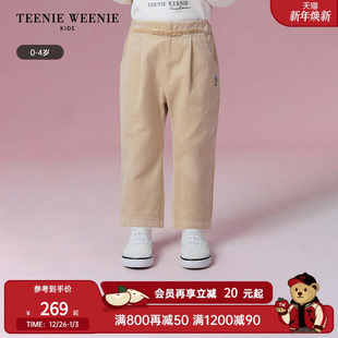 女宝宝甜美灯芯绒休闲裤 TeenieWeenie 秋季 25年新款 Kids小熊童装