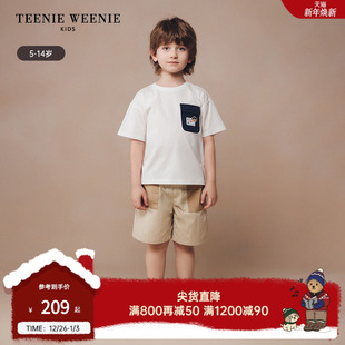 新款 男童工装 套装 Kids小熊童装 短裤 24夏季 短袖 TeenieWeenie 风格
