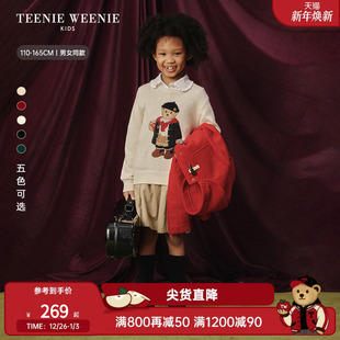 秋冬男女童亲子纯棉套头毛衣 25年新款 TeenieWeenie Kids小熊童装