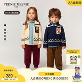 25秋冬男女宝学院风拉链针织毛衣开衫 TeenieWeenie Kids小熊童装