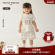 Kids小熊童装 24年夏季 款 TeenieWeenie 女宝宝小清圆领短袖 T恤