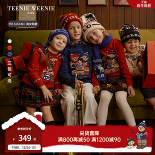 男女童可爱圣诞风圆领毛衣 26年新款 TeenieWeenie Kids小熊童装