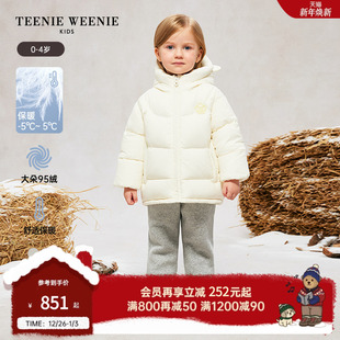 款 秋冬季 女宝宝甜美风花朵蓬松羽绒服 Kids小熊童装 TeenieWeenie