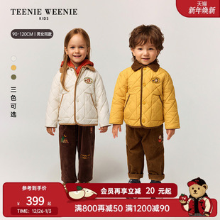 秋冬男女宝刺绣翻领棉服外套 25年新款 TeenieWeenie Kids小熊童装