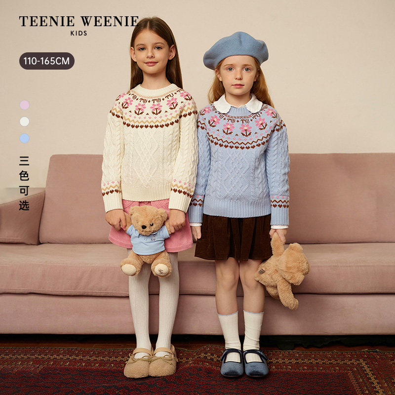 TeenieWeenie Kids小熊童装时尚舒适秋冬季女童亲子