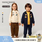 男女宝加绒连帽卫衣开衫 25秋冬季 外套 Kids小熊童装 TeenieWeenie