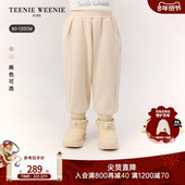 25年新秋冬女宝宝休闲百搭银狐绒卫裤 TeenieWeenie Kids小熊童装