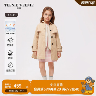 女童三防英伦风风衣外套 24春秋款 TeenieWeenie Kids小熊童装