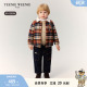 男宝宝毛绒翻领格纹衬衫 TeenieWeenie 秋冬季 25年款 Kids小熊童装