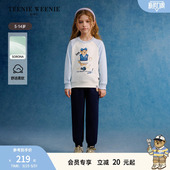 舒适百搭女童休闲风圆领套头卫衣 时尚 TeenieWeenie Kids小熊童装