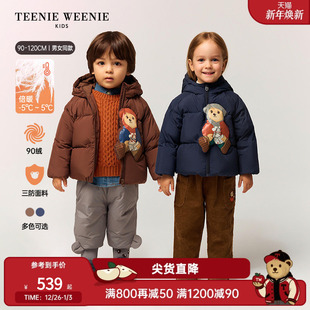 冬男女宝立体装 25年新款 饰三防羽绒服 Kids小熊童装 TeenieWeenie