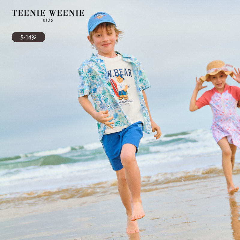 TeenieWeenie Kids小熊童装时尚舒适男童沙滩风休闲