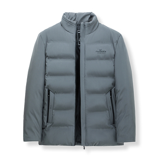 休闲商务加厚保暖立领宽松 中老年外套棉衣冬装 新款 冬季