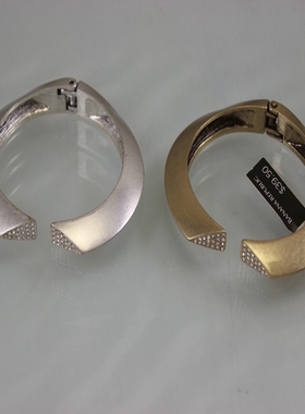 轻奢高端镶嵌钻饰设计感开口手镯