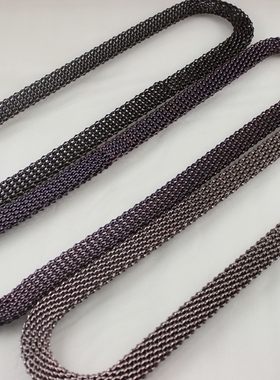 中古货 BCB*品牌 经典秀场金属款素链长项链 外貌饰品L4-3BV