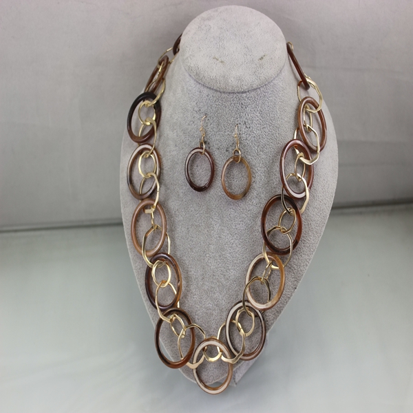 法式复古港风高级感中款项链耳环