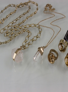 水晶贝壳轻奢高端系列项链戒指