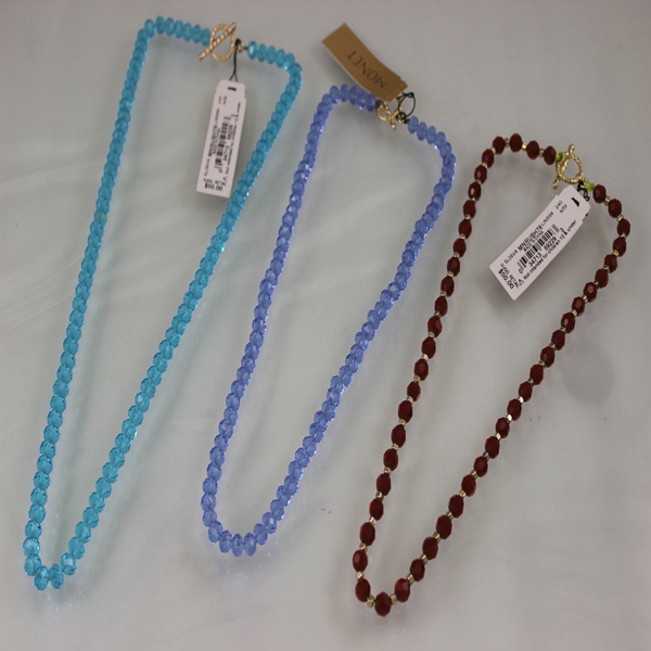 高端通透刻面水晶春夏项链