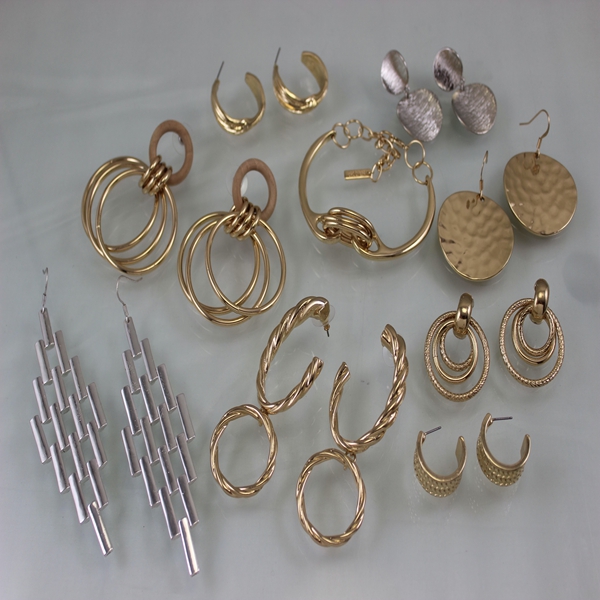 港风高级感金属气质时尚夸张耳环