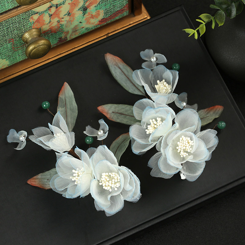 汉服绢纱古风发夹头饰