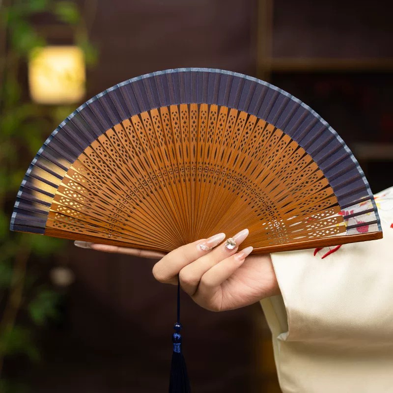 丝艺堂古风扇子折扇开合丝滑图片