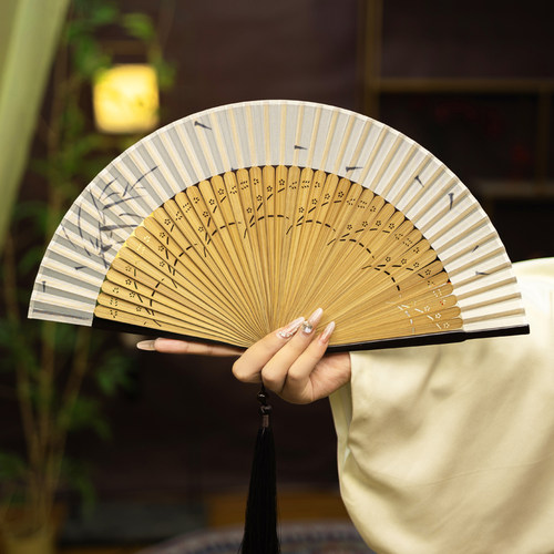 丝艺堂小草鱼手工折扇