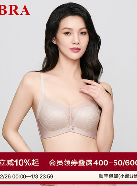【舒挺杯】安莉芳旗下E-BRA网纱文胸女小胸聚拢无钢圈内衣KB00271