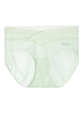 安莉芳专柜新品花卉蕾丝拼接中腰三角裤女士舒适包臀内裤EP00264