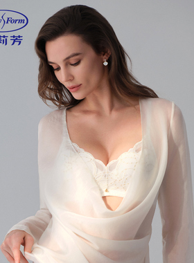 MF安莉芳繁星玫瑰舒挺杯文胸蕾丝小胸聚拢无钢圈内衣