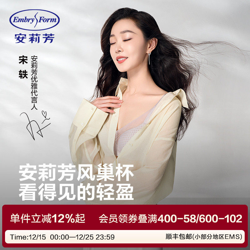 透气文胸安莉芳软支撑大胸显小女