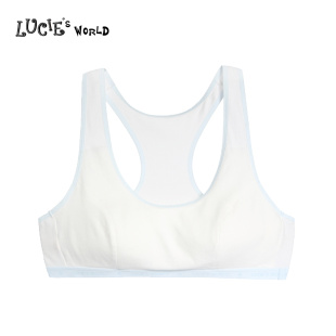 安莉芳旗下LUCIE棉质抗菌背心围内衣少女发育期3阶段文胸NB0604Z