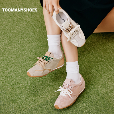 复古运动休闲德训鞋女