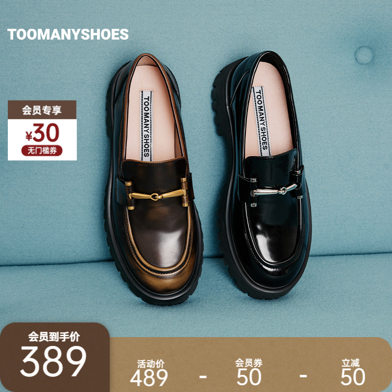 学院风jk小皮鞋复古乐福鞋厚底