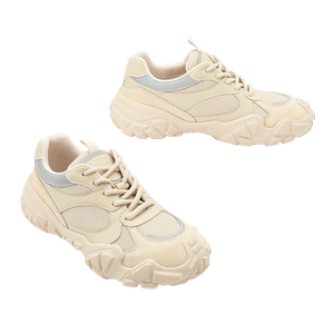 Toomanyshoes女鞋2024新款周末历险记运动休闲网鞋厚底增高老爹鞋