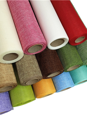 幼儿园彩色仿真麻布手工diy制作材料教室走廊墙面田园装饰环创