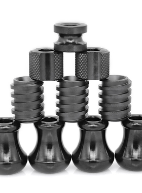 黑色钛合金刀坠伞绳扣钛项链坠吊坠户外DIY手电坠EDC饰品挂坠