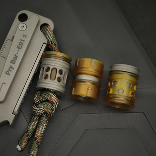 钛合金PEI子母弹二合一分体吊坠刀坠挂扣挂坠包坠3合1刀具钥匙扣