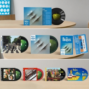 今与昔 Beatles Now And lp黑胶cd唱片 披头士乐队专辑 Then The