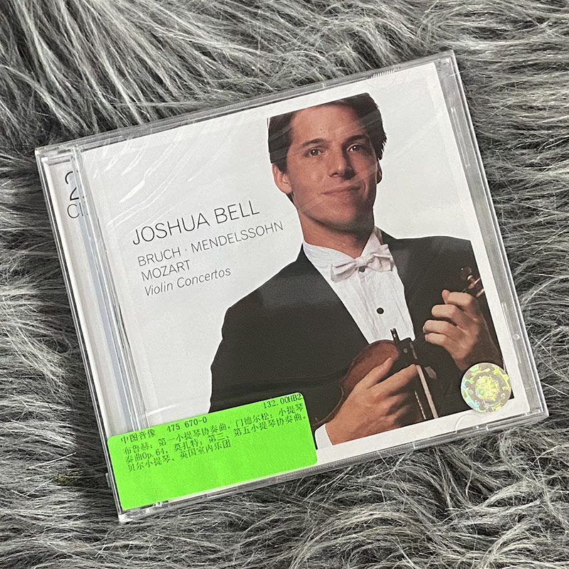 JOSHUA BELL 贝尔 小提琴作品集 2CD唱片 布鲁赫 门德尔松 莫扎特