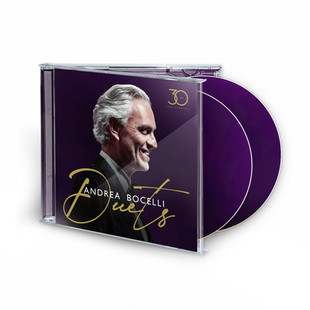 Andrea 30周年 Bocelli 对唱经典 2CD唱片 Duets 安德烈波切利