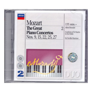 钢琴协奏曲 伟大 第二卷 2CD唱片 4425712 现货 布伦德尔 莫扎特