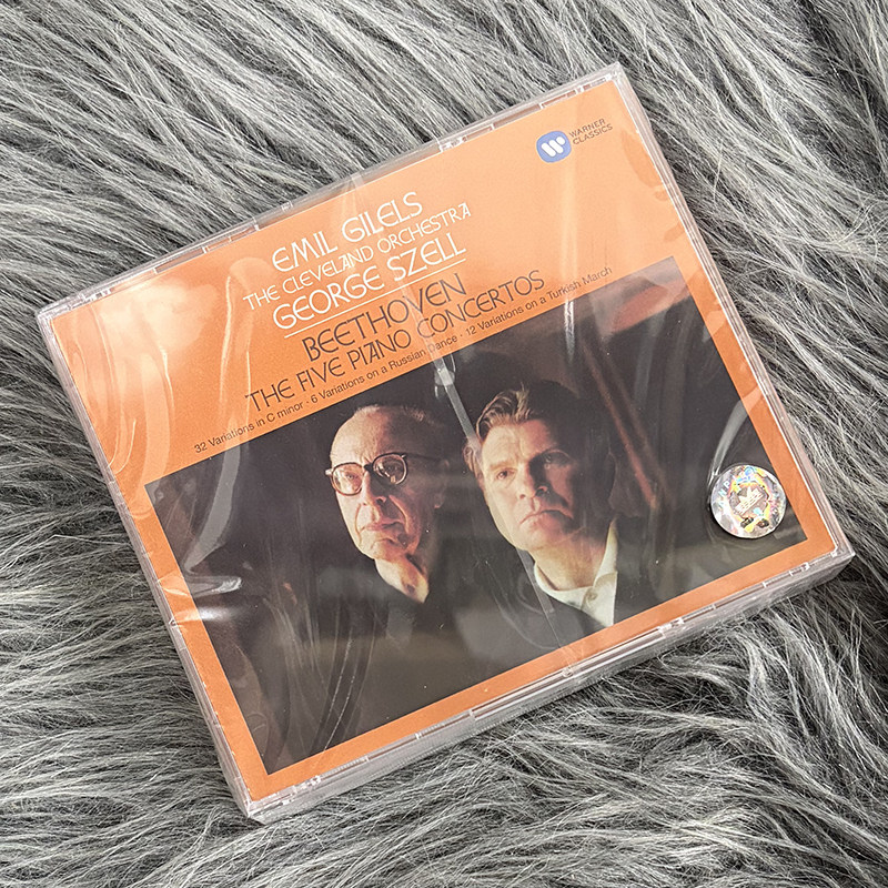 现货正版 贝多芬 五首钢琴协奏曲 3CD唱片 乔治赛尔 古典音乐